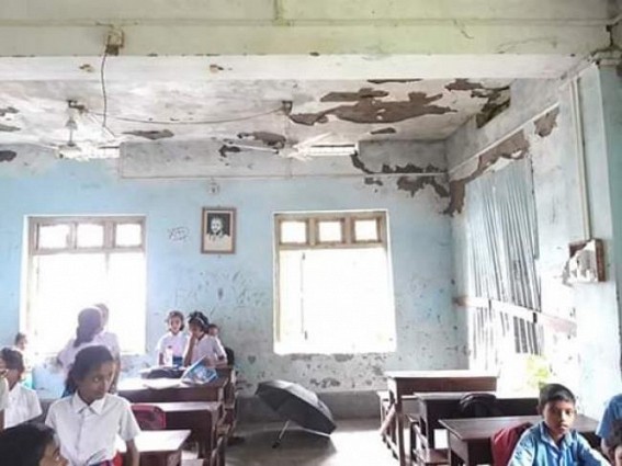 Deplorable condition of Amarpur's Kawamara school, School Education system suffering under Ratan Lal